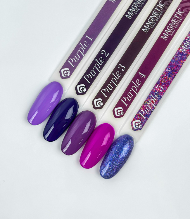 Set 7 ml. Gelpolish Purple 5 st.