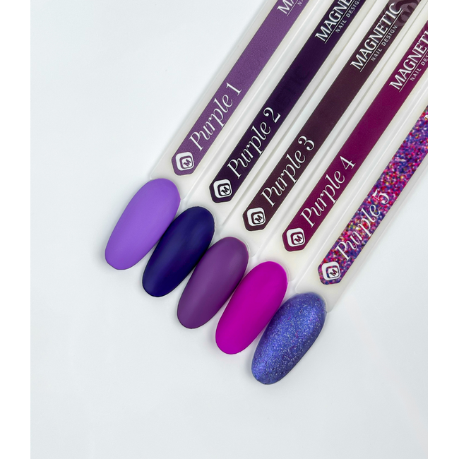 Set 7 ml. Gelpolish Purple 5 st.