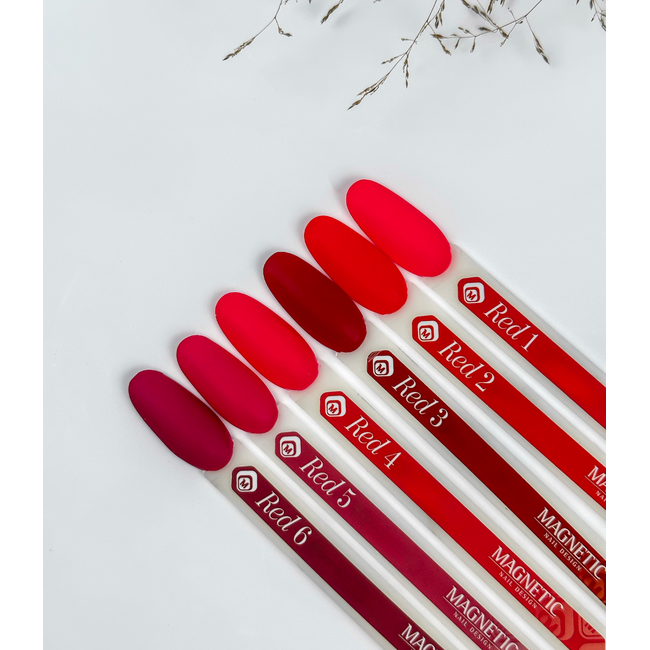 Set 7 ml. Gelpolish Red 6 st.