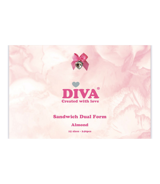 Diva Sandwich Dual Forms Almond 240 st.