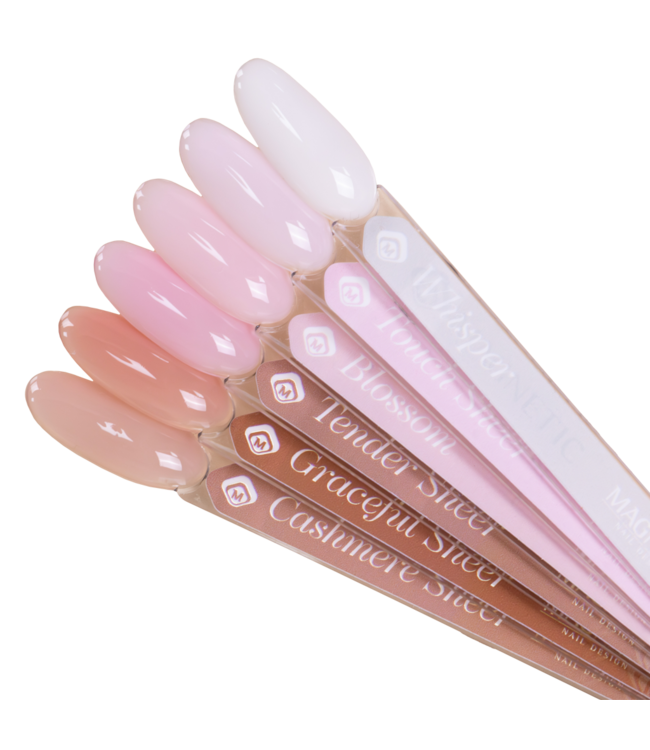 Set Liquid Builder Gels 6 st. + gratis Stickervel