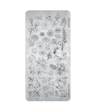 Magnetic Stempelplaat 71 Flowers
