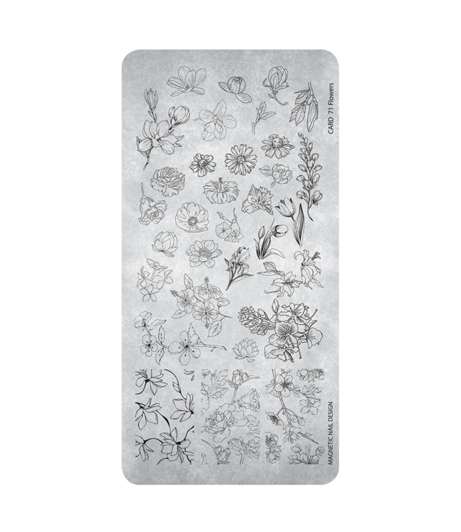 Stempelplaat 71 Flowers