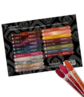 Magnetic Colorpop Stickervel Gelpolish 600064 t/m 600078 + 103627, 103631, 103632 & 103633