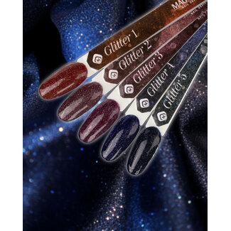 Magnetic Set 7 ml. Gelpolish Glitter 5 st.