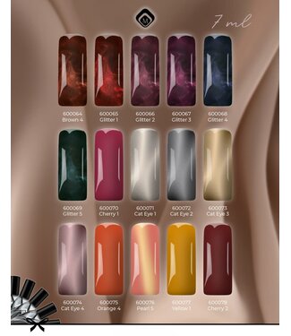 Magnetic Set 15 Nieuwste Gelpolish Kleuren + gratis Stickervel