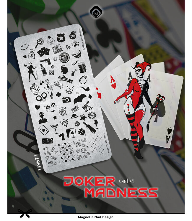 Stempelplaat 74 Joker Madness
