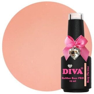 Diva Rubber Base Pro Rosy Flower 15 ml.