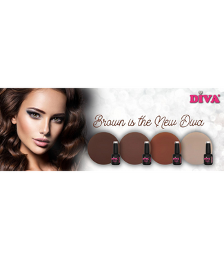 Diva Set Gellak Brown is the New Diva 4 st. 6 ml.