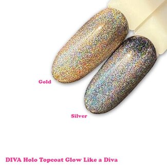 Diva Duo Holo Topcoat Glow Like a Diva 2 st. 6 ml.
