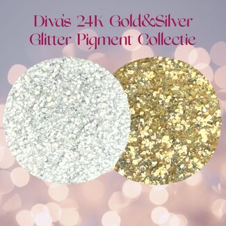 Diva Glitter Pigment Duo Set 24K Gold & Silver