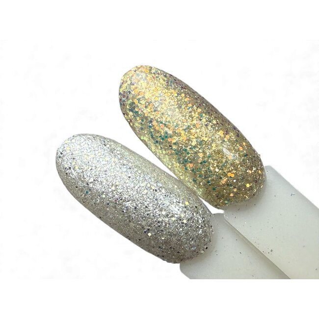 Glitter Pigment Duo Set 24K Gold & Silver
