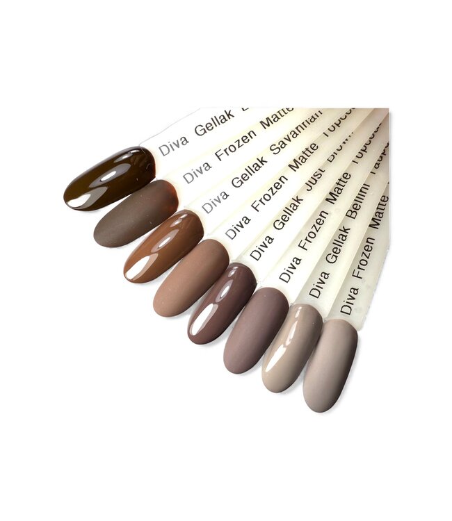 Set Gellak Brown is the New Diva 4 st. 6 ml.