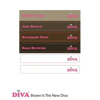 Diva Colorpop Stickers Brown is the new Diva