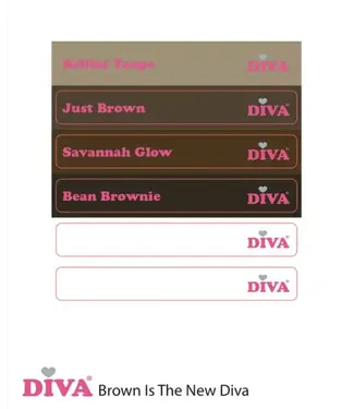 Diva Colorpop Stickers Brown is the new Diva