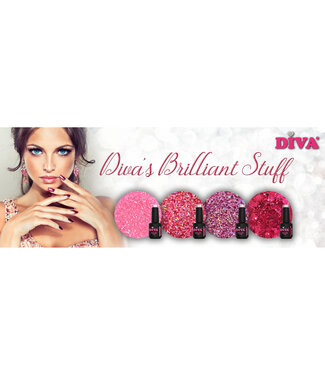 Diva Set Gellak Diva's Brilliant Stuff 4 x 6 ml.
