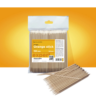 Staleks Pro Wooden Orange Sticks for Manicure 150 mm. 100 st.