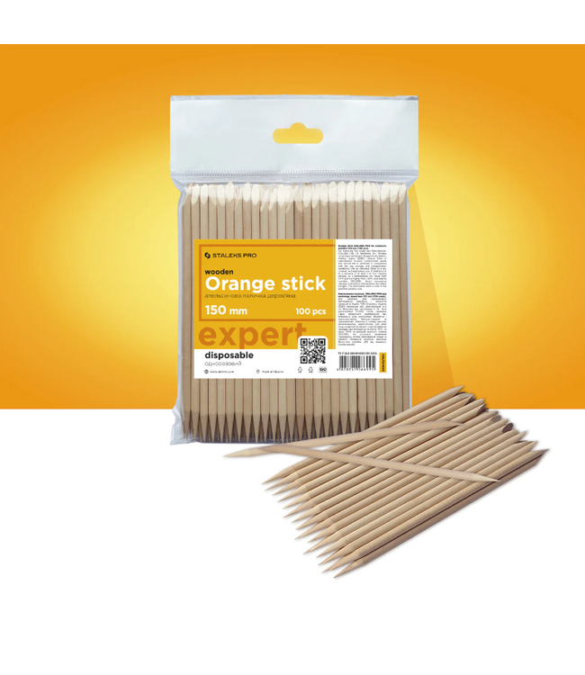 Wooden Orange Sticks for Manicure 150 mm. 100 st.