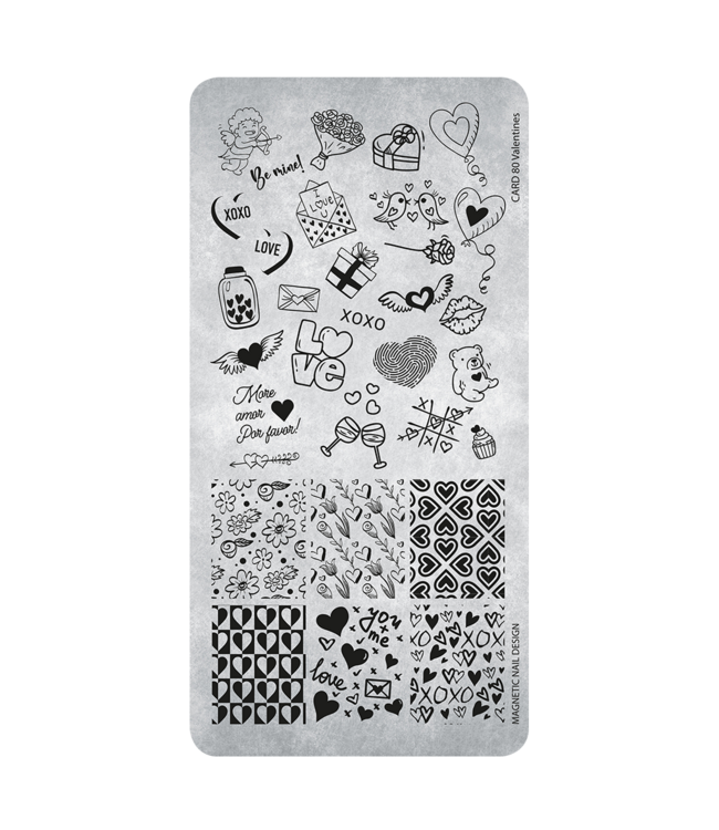 Stempelplaat 80 Valentines Card