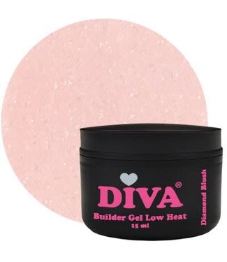 Diva Builder Gel Low Heat Diamond Blush 15 ml