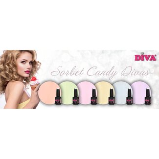 Diva Set Gellak Sorbet Candy Divas 6 x 6 ml.