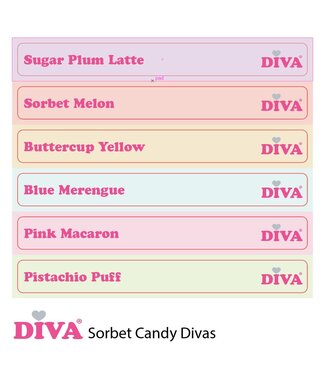 Diva Colorpop Stickers Sorbet Candy Divas