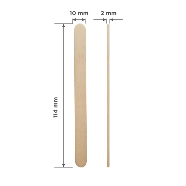 Wooden Spatula 114x10 mm (100 st.)
