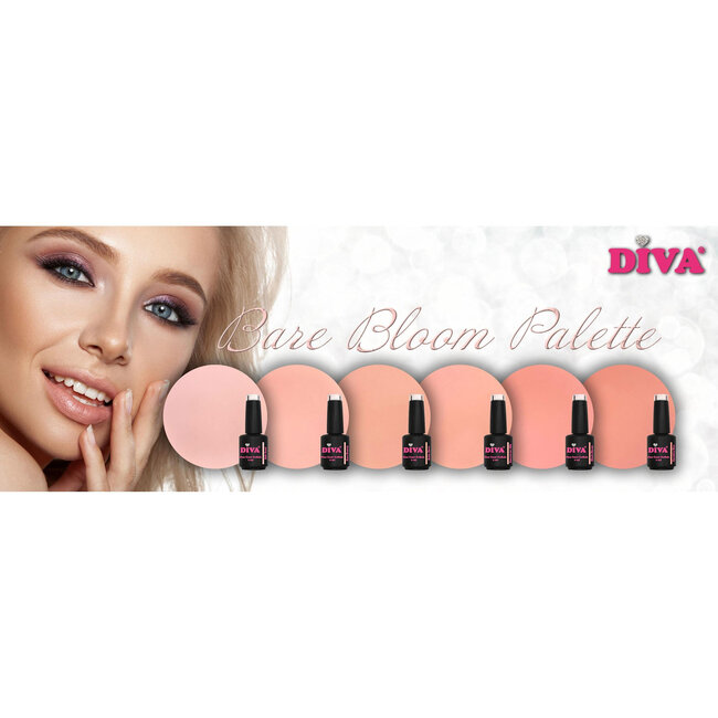 One Coat Gellak Bare Bloom Palette Collection 6 x 6 ml.