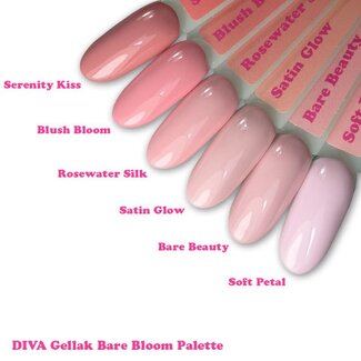 Diva One Coat Gellak Bare Bloom Palette Collection 6 x 6 ml.