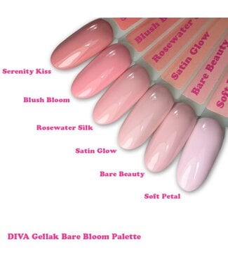 Diva One Coat Gellak Bare Bloom Palette Collection 6 x 6 ml.