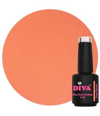 Diva 209 One Coat Gellak Cozy Sunset 6 ml.