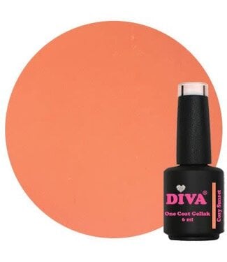 Diva One Coat Gellak Cozy Sunset 6 ml.