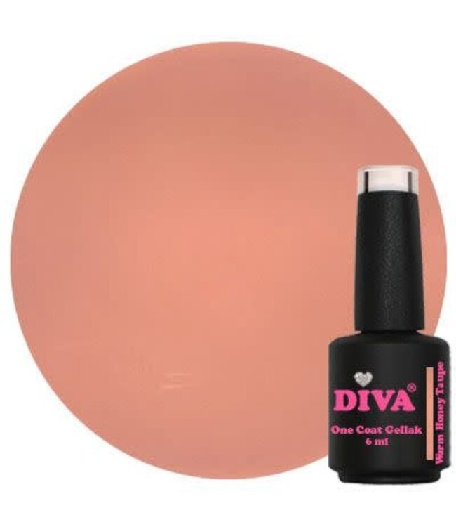 Diva 212 One Coat Gellak Warm Honey Taupe 6 ml.