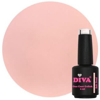 Diva 156 One Coat Gellak Soft Petal 6 ml.