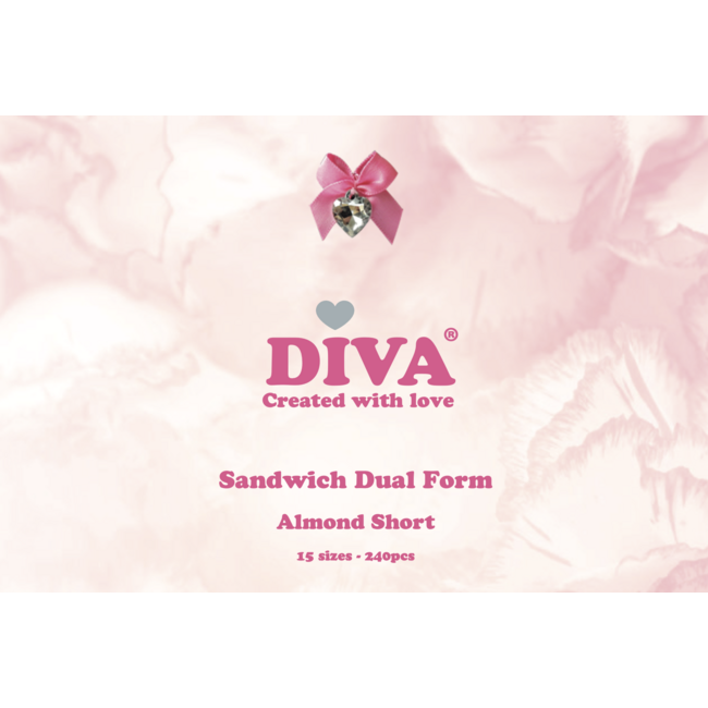 Sandwich Dual Forms Almond Short 240 st.