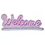 Neon Verlichting, Ledbord: Welkom