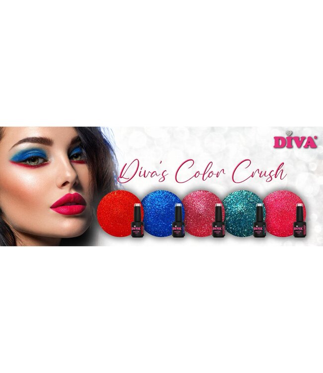 Set Gellak Color Crush 5 x 6 ml.