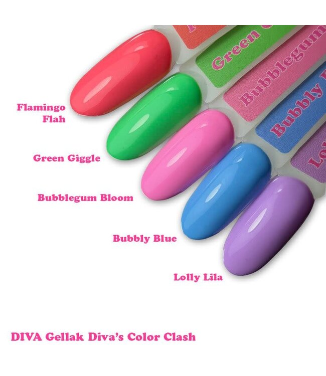 Set Gellak Color Clash 5 x 6 ml.