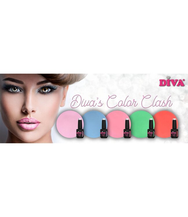 Set Gellak Color Clash 5 x 6 ml.