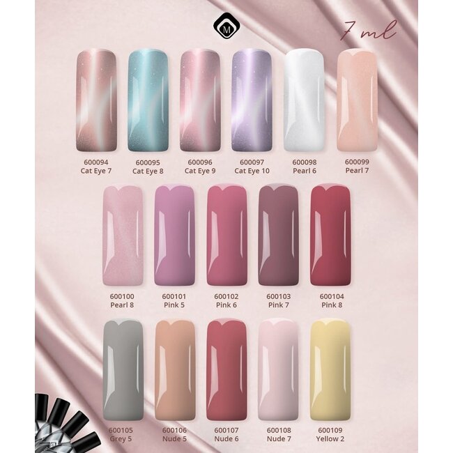 Set 16 Gelpolish Kleuren (maart. 2026) + gratis Stickervel