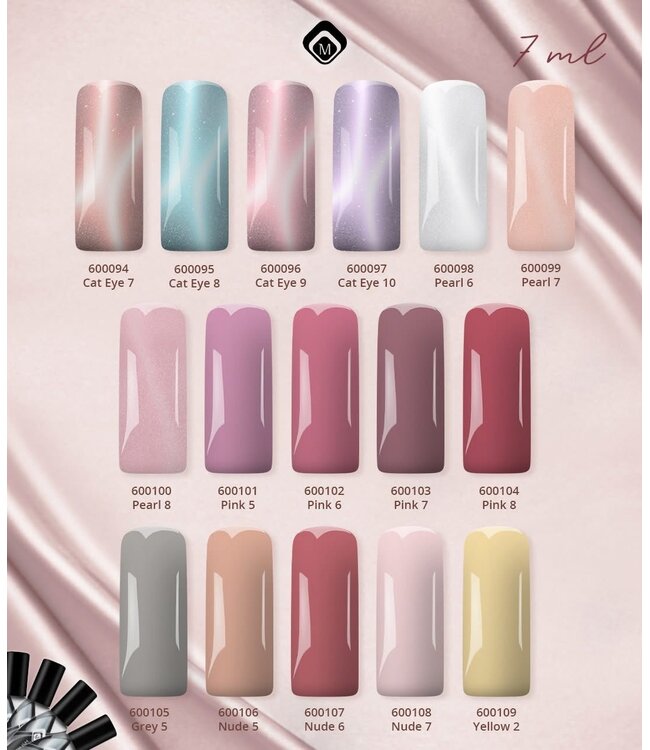 Set 16 Gelpolish Kleuren (maart. 2026) + gratis Stickervel
