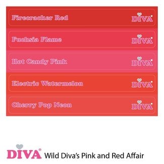 Diva Colorpop Stickers Wild Diva's Pink and Red Affair