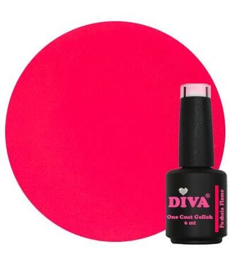 Diva 119 Gellak Fuchsia Flame 6 ml.