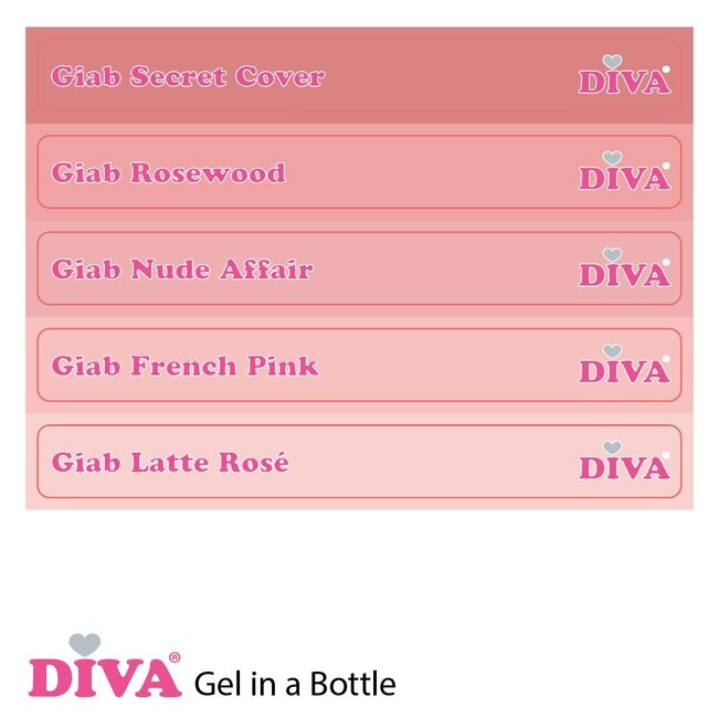 Set Gel in a Bottle Classy Collection 5 x 15 ml. incl. Sticker