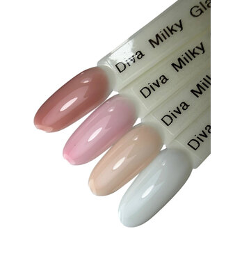 Set Milky Glass Topcoat 4 x 15 ml.