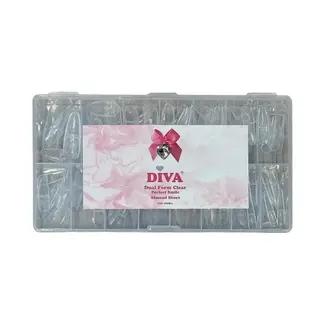 Diva Dual Form Almond Short Perfect Smile Line in Tipbox 150 st.