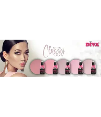Diva Set Gel in a Bottle Classy Collection 5 x 15 ml. incl. Sticker