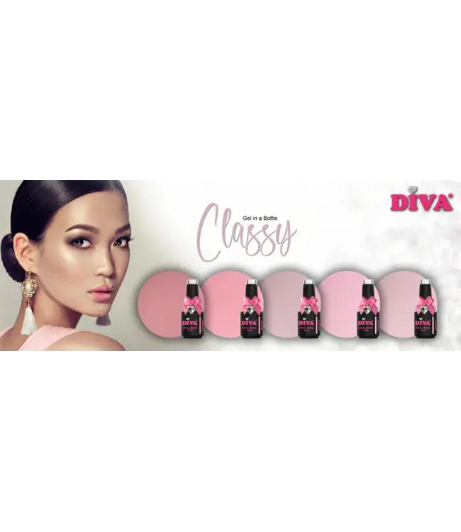 Set Gel in a Bottle Classy Collection 5 x 15 ml. incl. Sticker