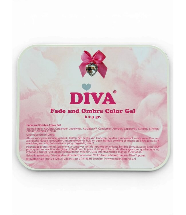 Fade & Ombre Color Gel Box 6 x 3 g.