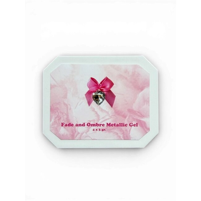 Fade & Ombre Metallic Gel Box 4 x 3 g.